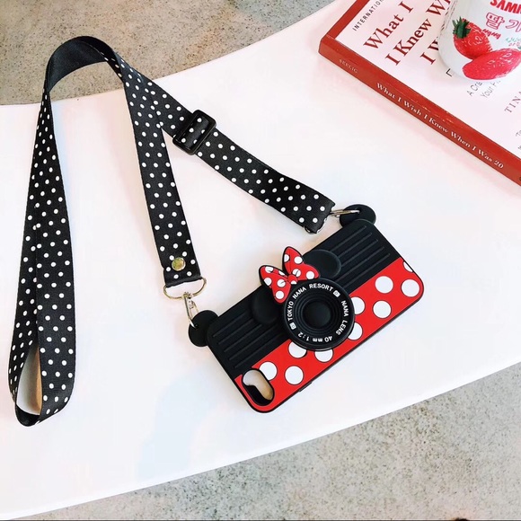 Accessories - 3D Minnie Mouse iPhone Case with Crossbody Strap